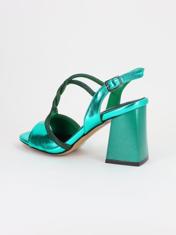 Sandale Dama cu Toc Gros Verde BS808SN2304130 122