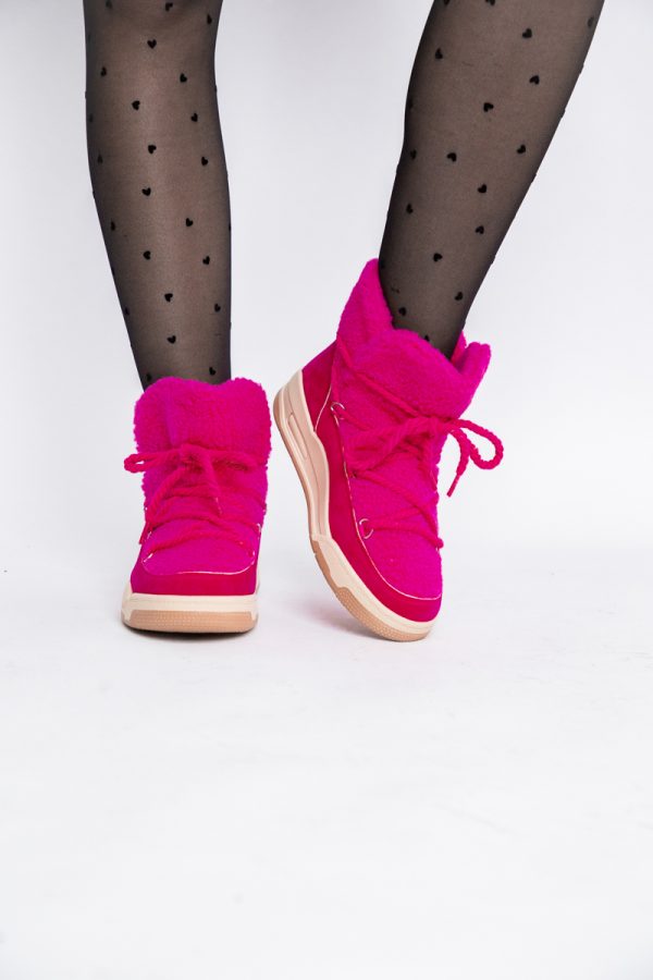 Pantofi sport dama inalti cu blanita fuchsia (BS103Q2310135) 121