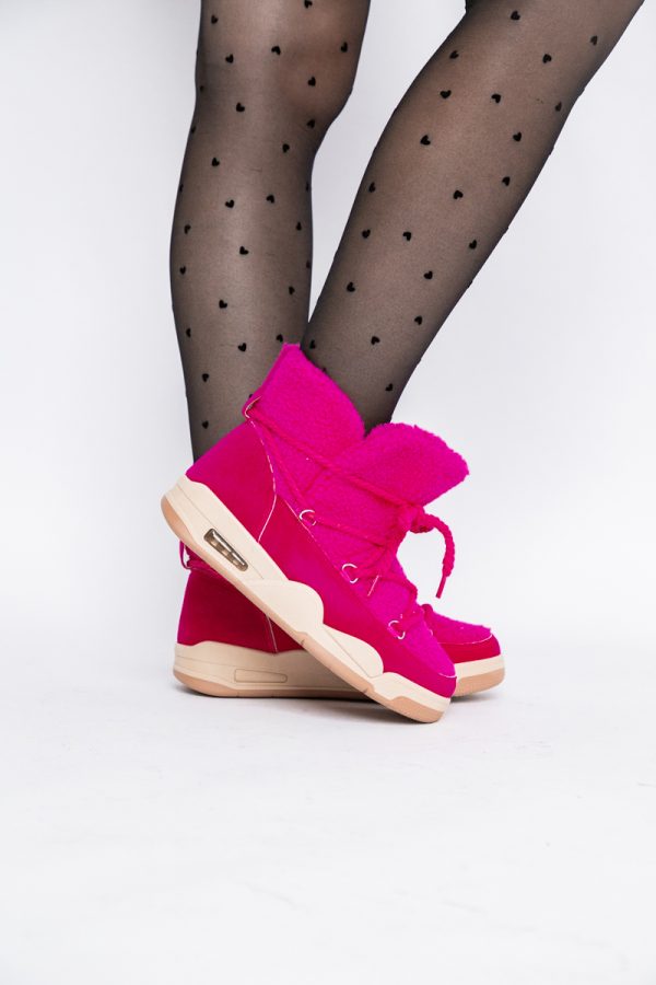 Pantofi sport dama inalti cu blanita fuchsia (BS103Q2310135) 119
