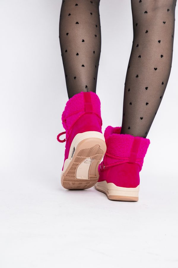 Pantofi sport dama inalti cu blanita fuchsia (BS103Q2310135) 123