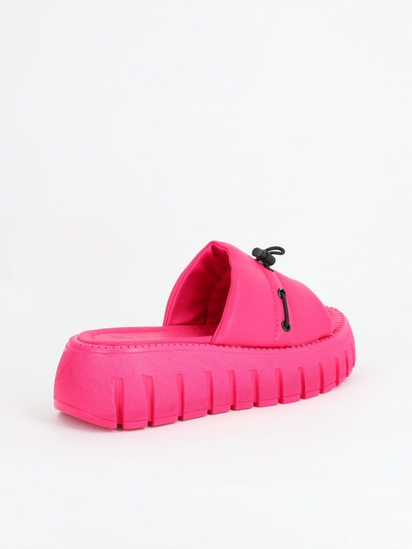 Papuci Dama talpă groasă Piele eco Fuchsia (BS611TR2305558) 122