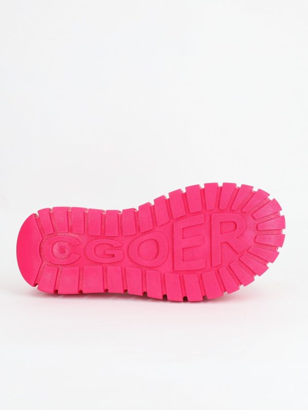Papuci Dama talpă groasă Piele eco Fuchsia (BS611TR2305558) 124