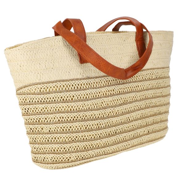 Genti de plajă paie naturale Bej Emeraude (BS2211P230654) 122
