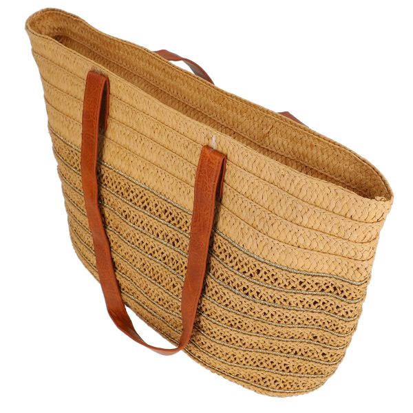 Genti de plajă paie naturale Maro Emeraude (BS2211P230655) 122