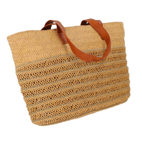 Genti de plajă paie naturale Maro Emeraude (BS2211P230655) 123
