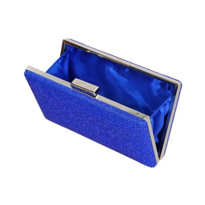 Geanta de evenimente femei din material sintetic cu pietre albastru BS5839LK2306748