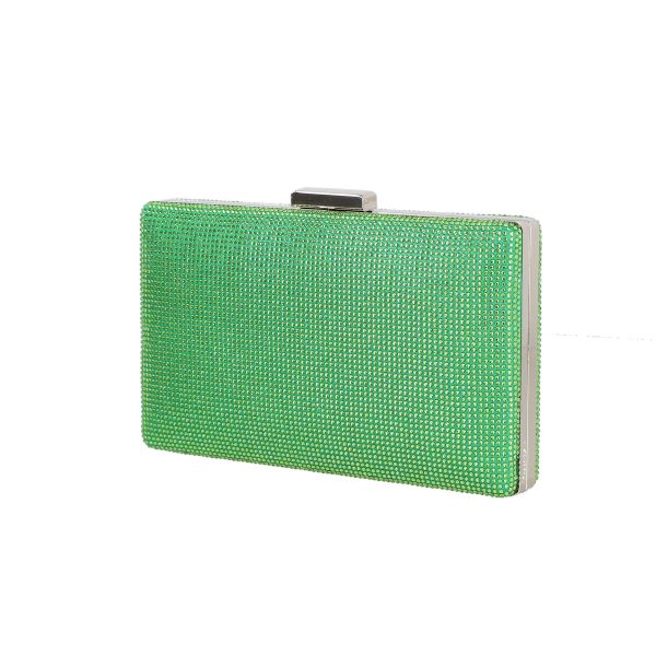 Geanta de evenimente femei din material sintetic cu pietre verde BS5839LK2306747 120