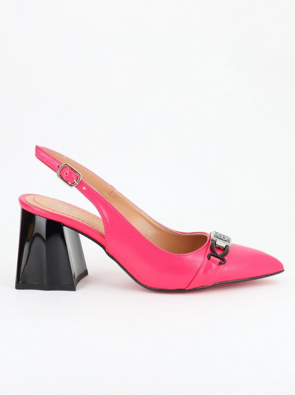 Pantofi Dama cu Toc ascutit Piele Eco Fuchsia BS742PT2305423 120