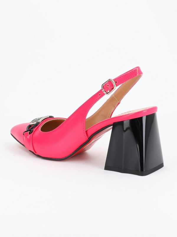 Pantofi Dama cu Toc ascutit Piele Eco Fuchsia BS742PT2305423 121