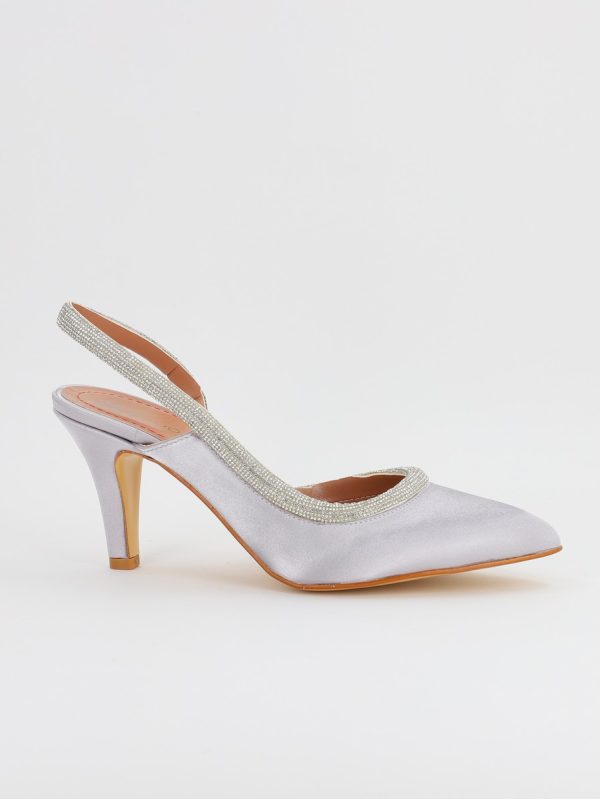 Pantofi Dama cu Toc Subtire Varf Ascutit Gri (BS707AY2305514) 119