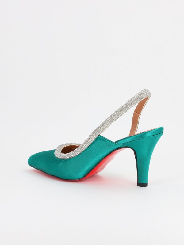 Pantofi Dama cu Toc Subtire Varf Ascutit Verde (BS707AY2305513) 120