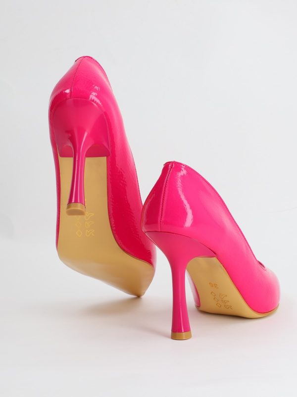 Pantofi Dama cu Toc varf ascutit Piele Eco Fuchsia (BS8901AY2305432) 124