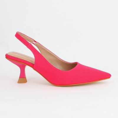 Pantofi Dama cu Toc varf ascutit Piele Eco Fuchsia (BS8918AY2305443)