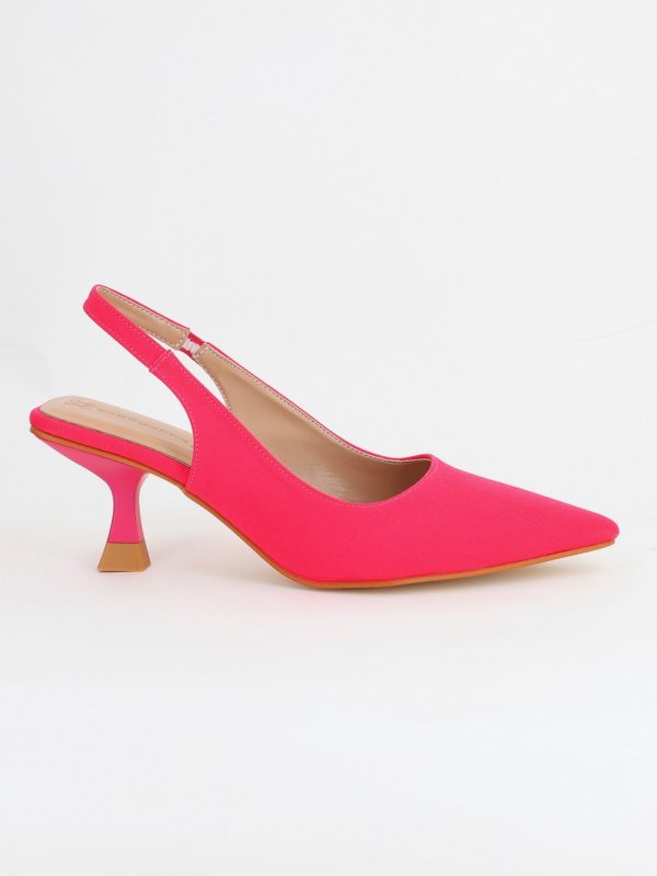 Pantofi Dama cu Toc varf ascutit Piele Eco Fuchsia (BS8918AY2305443) 119