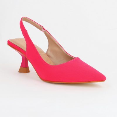 Pantofi Dama cu Toc varf ascutit Piele Eco Fuchsia (BS8918AY2305443)