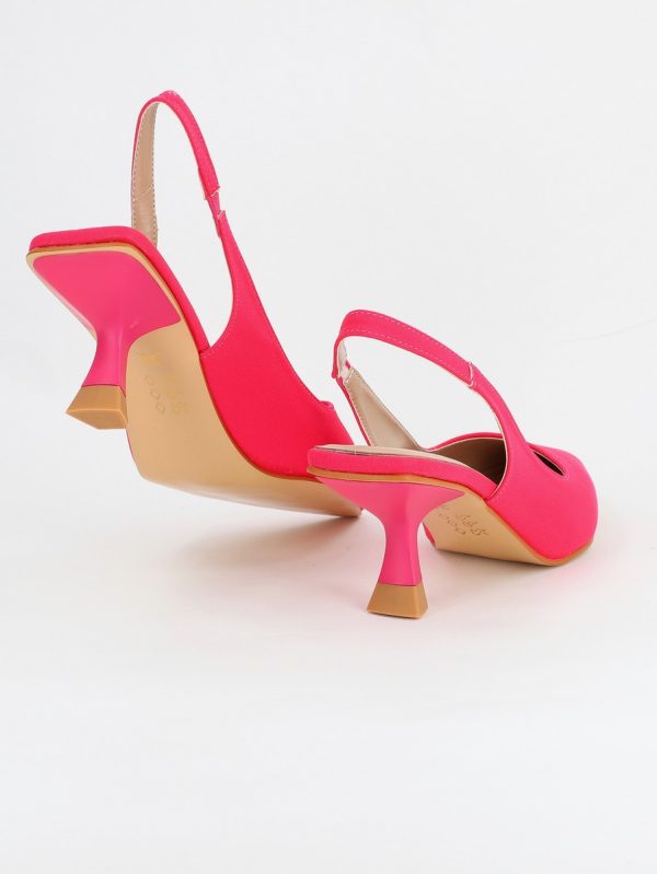 Pantofi Dama cu Toc varf ascutit Piele Eco Fuchsia (BS8918AY2305443) 121