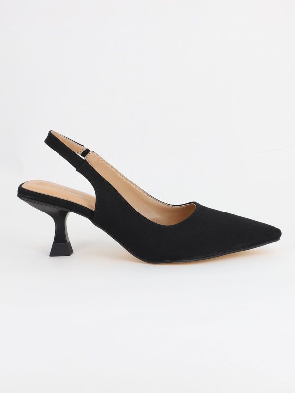 Pantofi Dama cu Toc varf ascutit Piele Eco Negru (BS8918AY2305440) 120