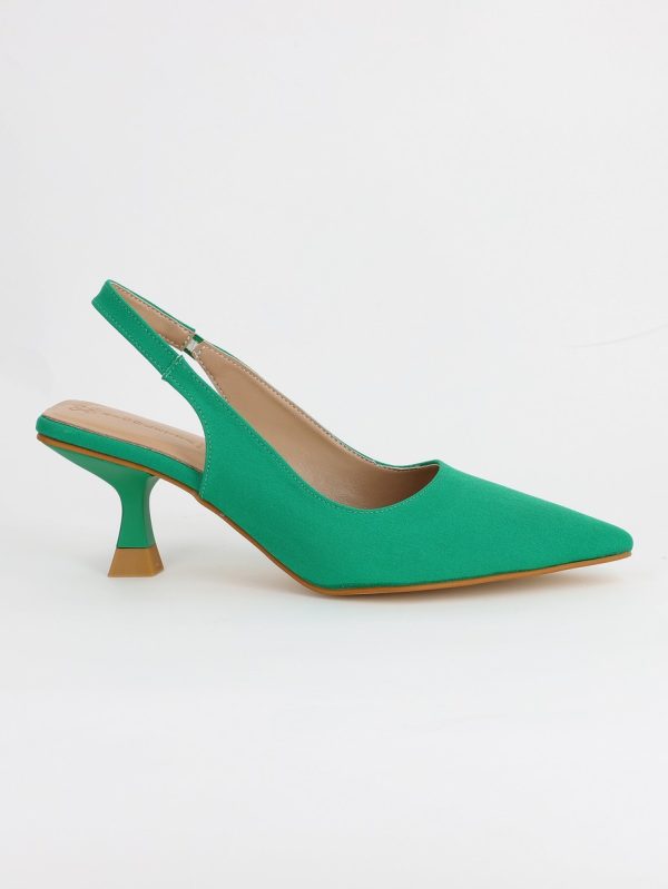 Pantofi Dama cu Toc varf ascutit Piele Eco Verde (BS8918AY2305442) 120
