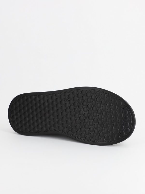 Pantofi Sport Dama Piele Ecologică Negru cu Șiret cristale Talpa Groasa - BS2736SP2305590 122