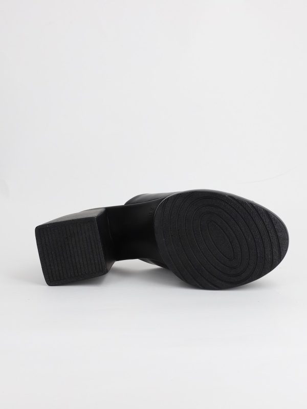 Saboti Dama cu Toc Gros Piele ecologic Negru (BS605TR2305554) 120