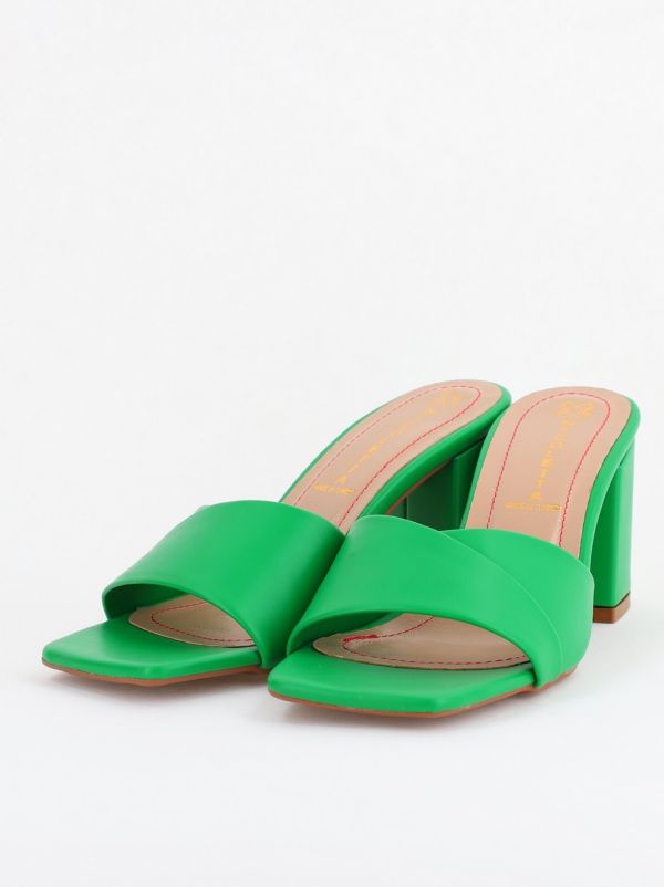 Saboti Dama toc gros Piele eco Verde (BS2055TR2305545) 120