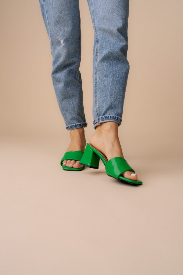 Saboti Dama toc gros Piele eco Verde (BS2055TR2305545) 121