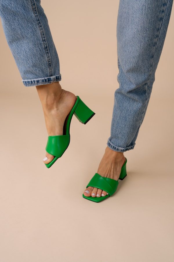 Saboti Dama toc gros Piele eco Verde (BS2055TR2305545) 125