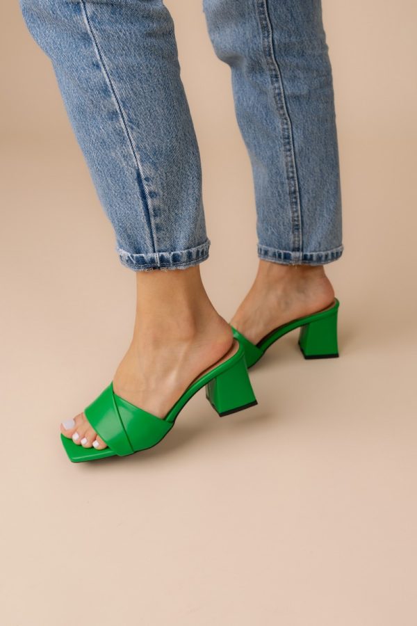 Saboti Dama toc gros Piele eco Verde (BS2055TR2305545) 127