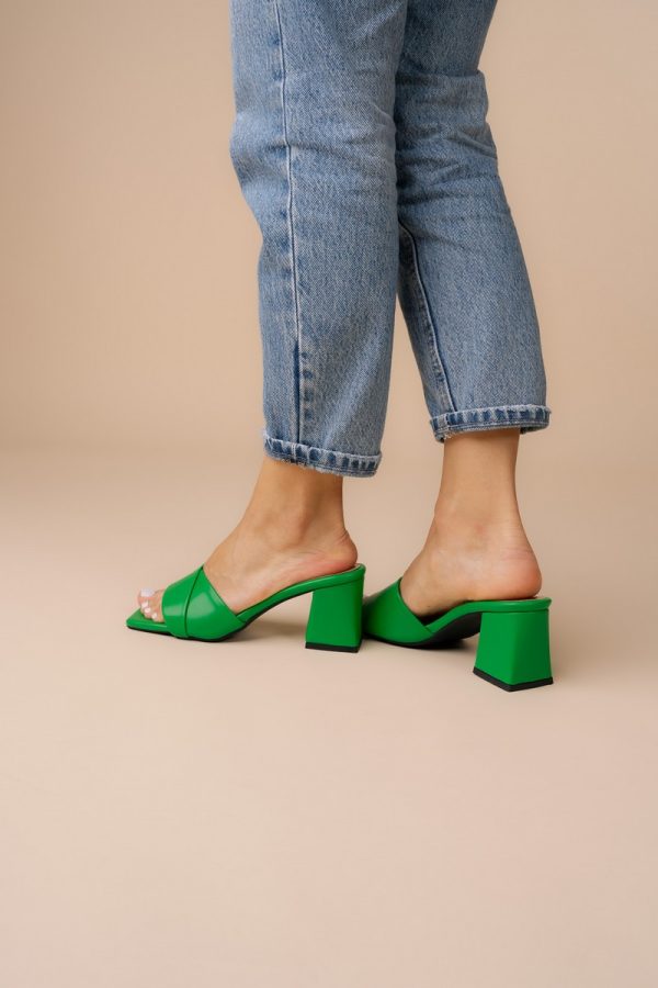 Saboti Dama toc gros Piele eco Verde (BS2055TR2305545) 128