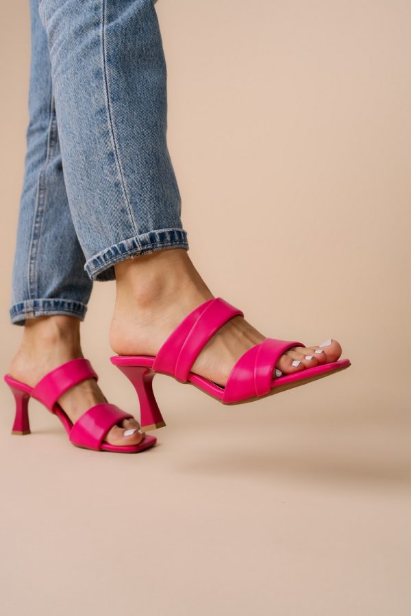 Saboti Dama toc subtire Piele eco Fucsia (BS909TR2305548) 126