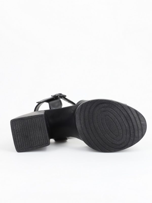 Sandale Dama cu Toc gros varf rotund Negru BS630SN2305467 120