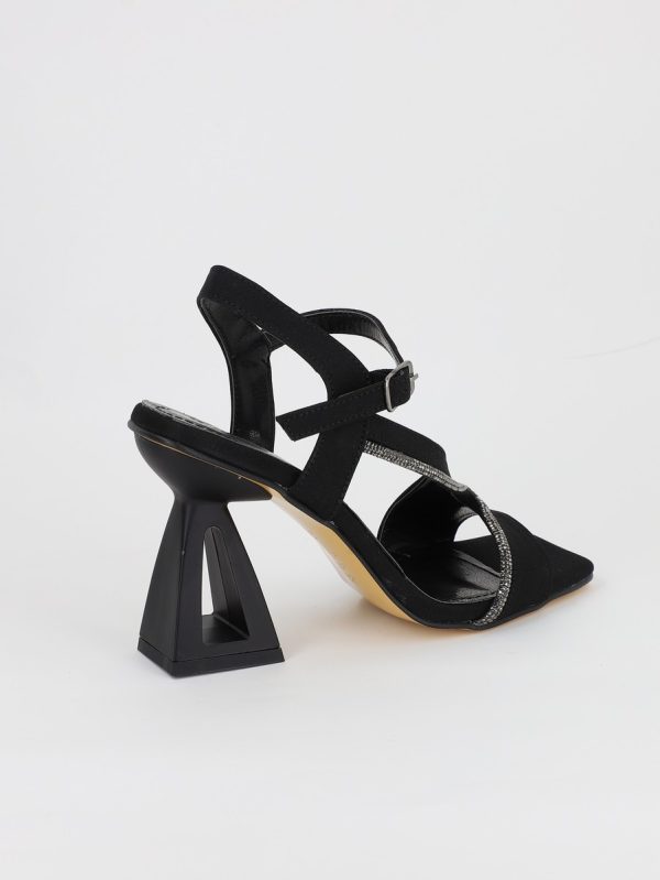 Sandale Dama cu Toc varf drept Piele Eco Negru (BS9058SN2305458) 120