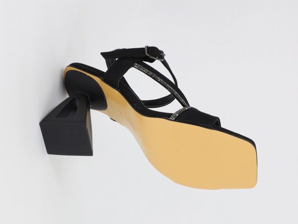 Sandale Dama cu Toc varf drept Piele Eco Negru (BS9058SN2305458) 121