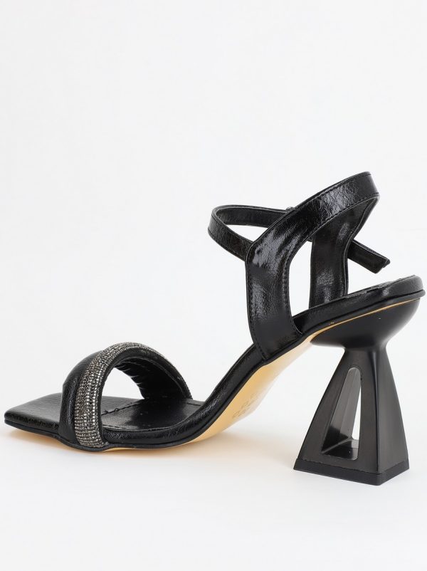 Sandale Dama cu Toc varf drept Piele Eco Negru BS9061SN2305451 122