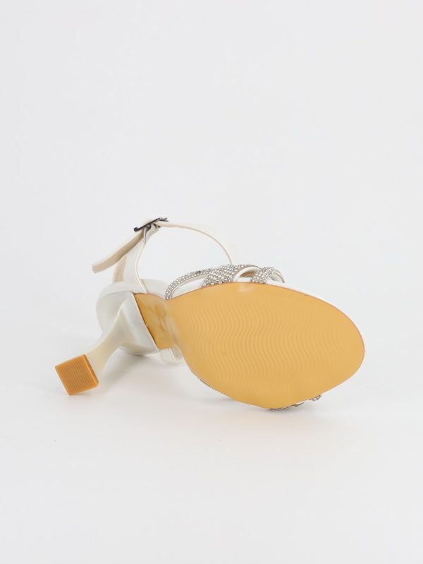 Sandale Toc Subtire Varf Rotund Alb (BS278SN2305497) 120