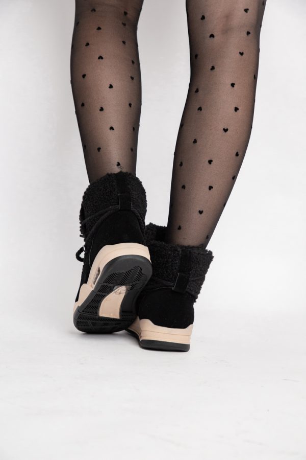 Pantofi sport dama inalti cu blanita Negru (BS103Q2310133) 123
