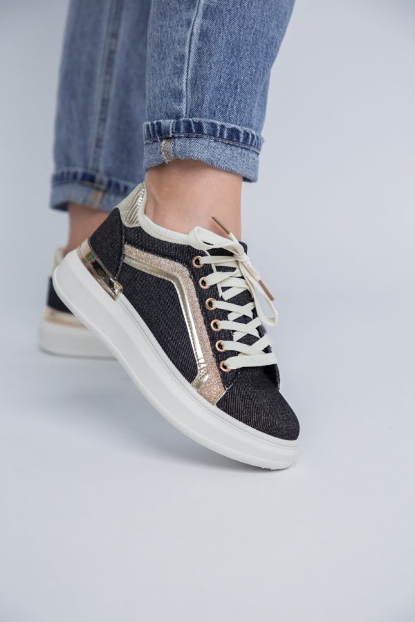 Pantofi sport dama cu elemente design negru (BS28EV2307118) 119