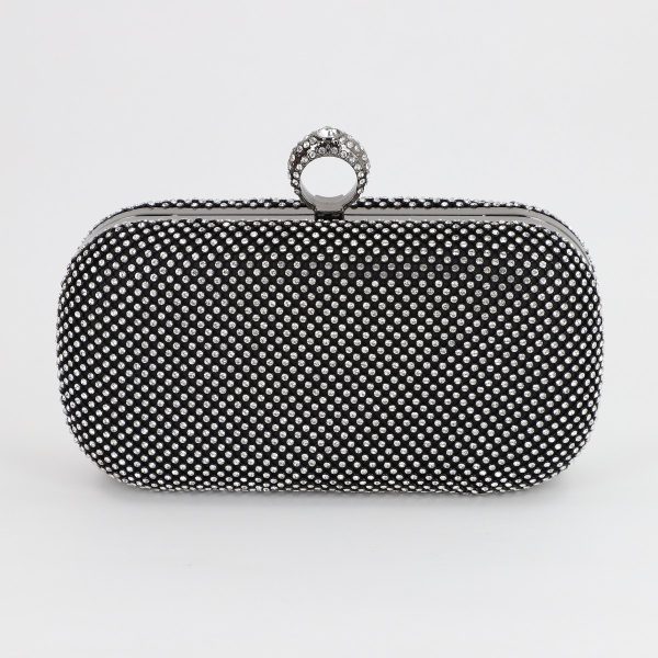 Geanta dama clutch pentru evenimente speciale cu cristale Negru (BS4015V2306711) 120