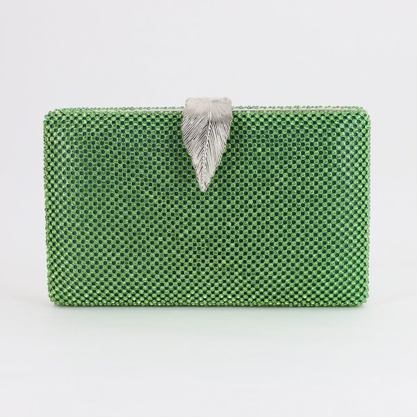 Geanta dama de evenimente speciale cu cristale Verde (BS8084V2306715) 121