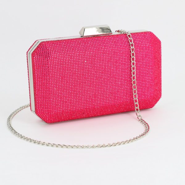 Geanta dama de evenimente speciale cu pietricele fuchsia BS5837LK2306734 120