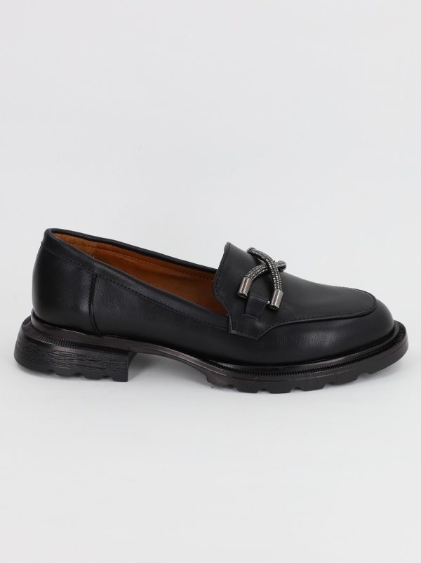 Mocasini Dama Piele Eco Negru Mat - BS701PC2307022 122