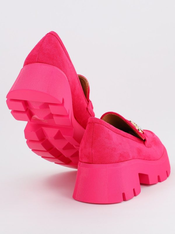 Mocasini Dama tapla groasa cu pietricele Fuchsia (BS1708G2307044) 119