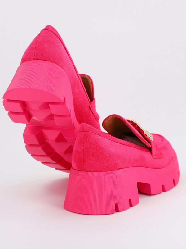Mocasini Dama tapla groasa cu pietricele Fuchsia (BS1709G2307033) 119