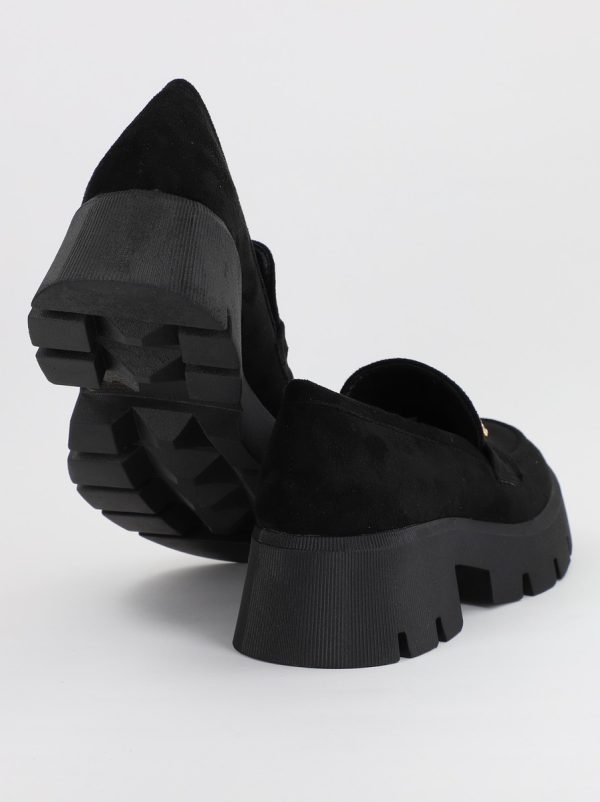 Mocasini Dama tapla groasa cu pietricele Negru (BS1709G2307031) 120