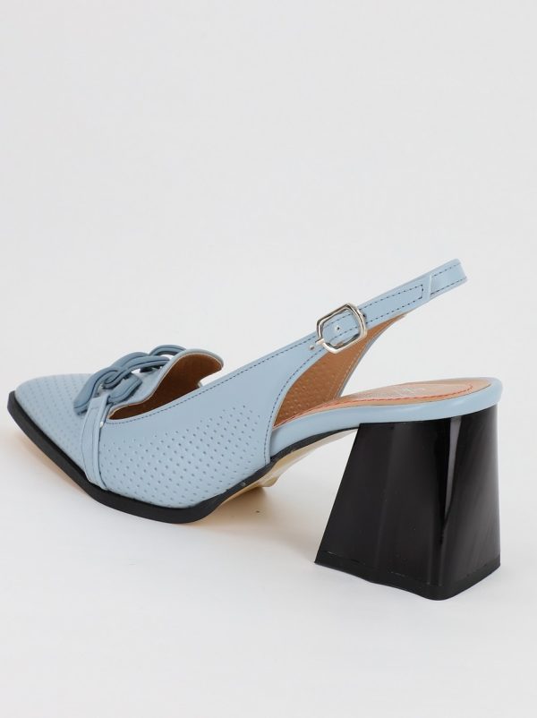 Pantofi Dama cu Toc Gros Albastru BS740AY2306607 121