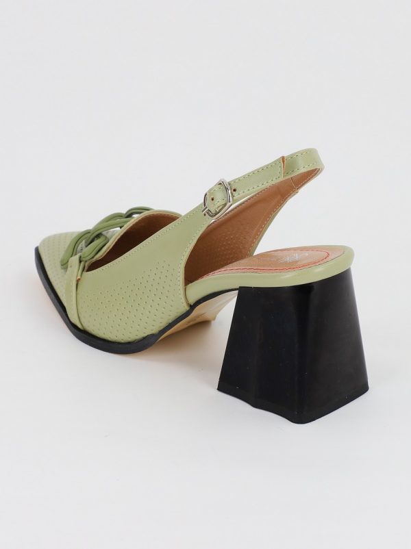 Pantofi Dama cu Toc Gros Verde Menta BS740AY2306606 120