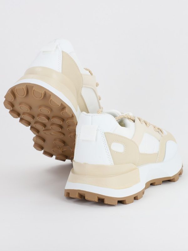 Pantofi sport dama bej cu talpa alb(BS258EV2307132) 120