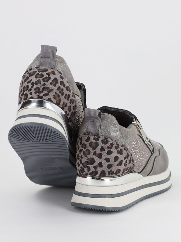 Pantofi sport dama cu cristale gri (BS202EV2307073) 120