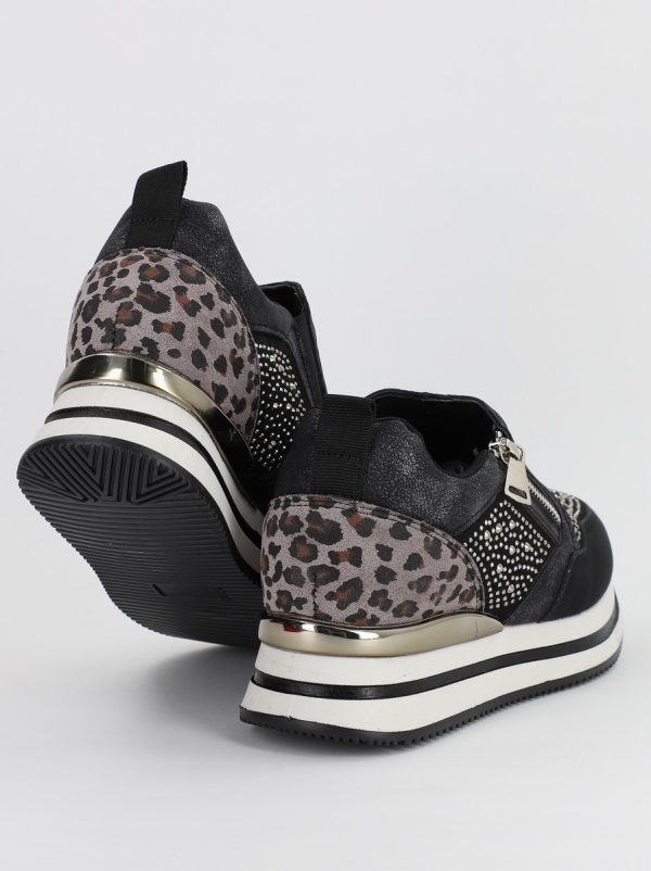 Pantofi sport dama cu cristale negru (BS202EV2307075) 120