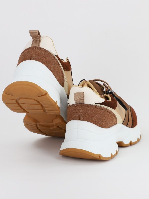 Pantofi sport dama cu elemente design cafeniu(BS212EV2307088) 120